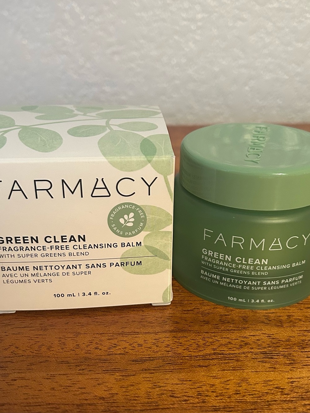 Farmacy Green Clean Fragrance Free Cleansing Balm. 100 ml/3.4 fl oz.